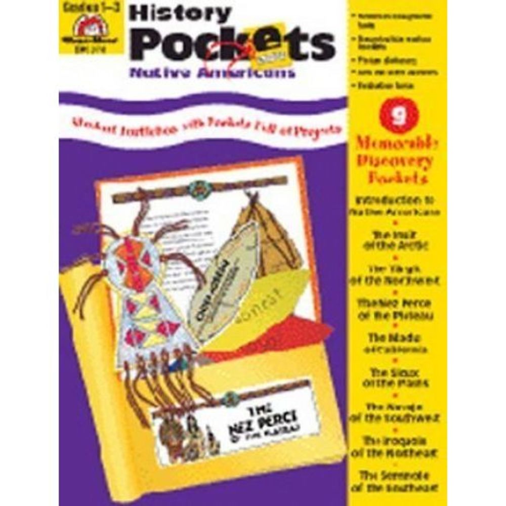 5 Pack EVAN-MOOR HISTORY POCKETS NATIVE AMERICANS (Paperback)